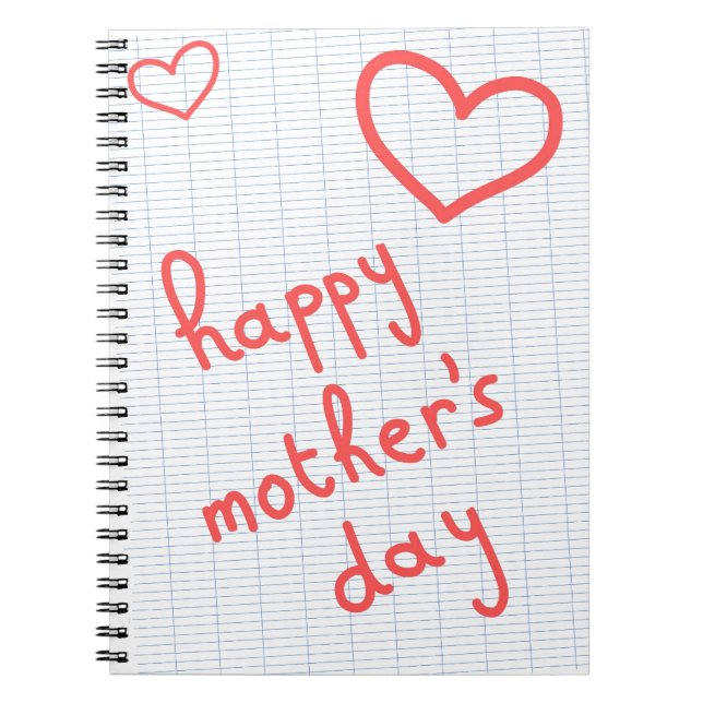 Carnet "Happy Mother's Day" Anteckningsbok (Framsidan)