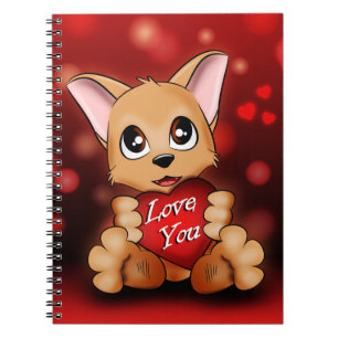 Carnet Le chiot t'aime Anteckningsbok
