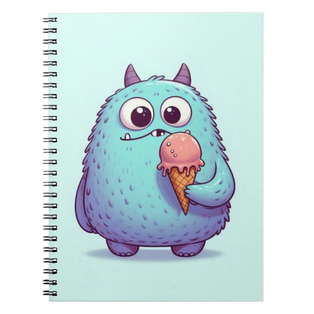 Carnet “Le p’tit monstre gourmand“ Anteckningsbok (Framsidan)