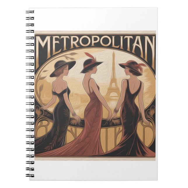 Carnet Metropolitan Art Nouveau Anteckningsbok (Framsidan)