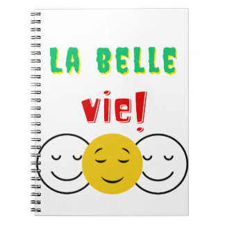 Carnet photo à spirale LA BELLE VIE! Anteckningsbok