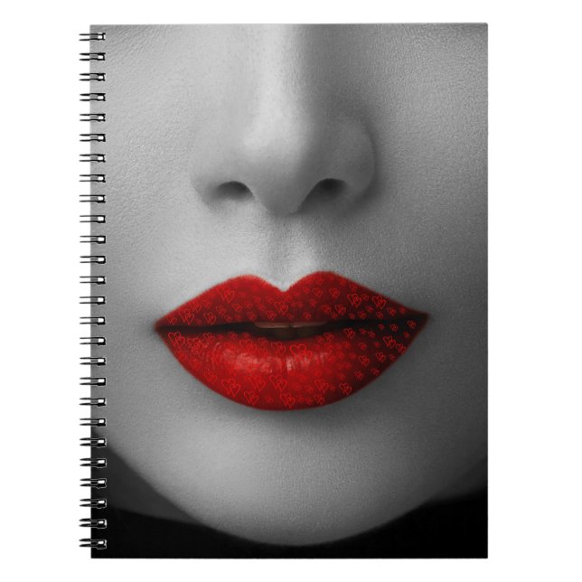 Carnet Red Lips Anteckningsbok (Framsidan)