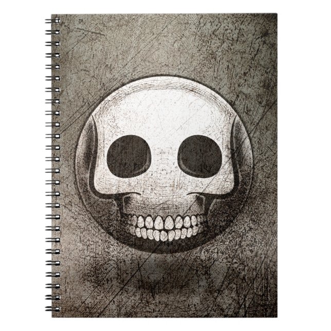 Carnet skallmoji Vintage Anteckningsbok (Framsidan)