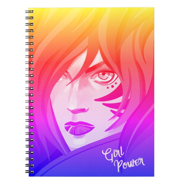 Carnet spirale manga coloré anteckningsbok (Framsidan)