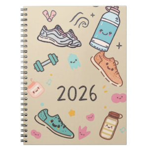 Carnet Sport 2026 – Agenda Sportif Mignon Anteckningsbok