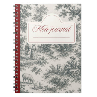 Carnet toile de Jouy Anteckningsbok