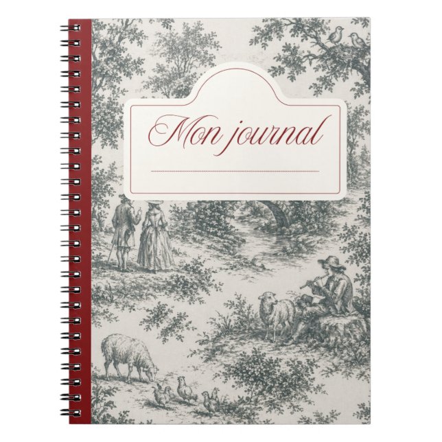 Carnet toile de Jouy Anteckningsbok (Framsidan)