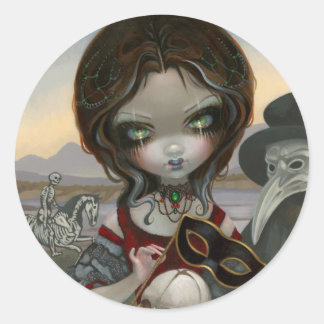 "Carnevale di Morte" Sticker Runt Klistermärke
