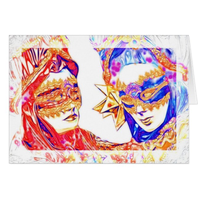 Carnevale di Venezia OBS Kort (Framsidan Horizontal)