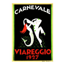 CARNEVALE VIAREGGIO Carnival Old Italiano Art Deco