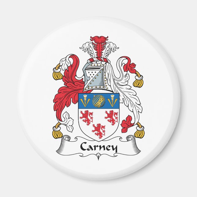 Carney Family Crest Magnet (Framsidan)