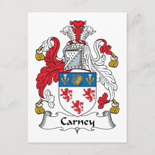 Carney Family Crest Vykort