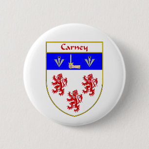Carney vapensköld-/familjvapensköld knapp