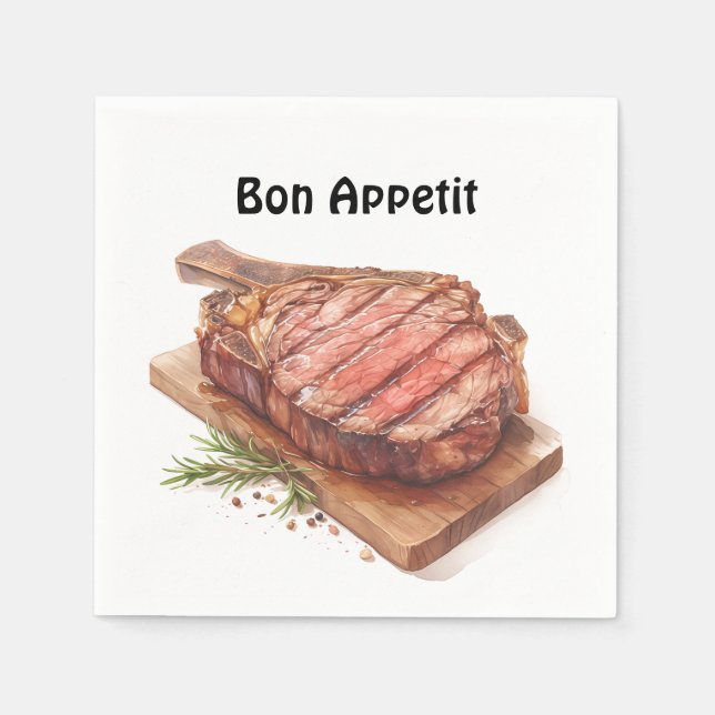🍖 "Carniätares Feast" - Bon Appetit Napkins 🥩 ✨ Pappersservett (Framsidan)