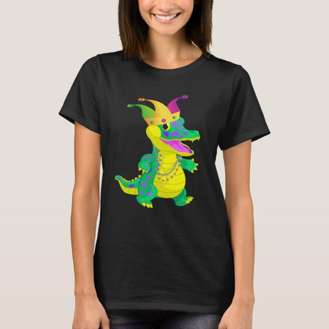 Carnival Alligator Mardi Gras 2023 Parade Party T Shirt (Framsida)