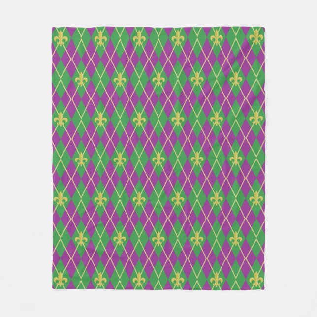 Carnival Argyle Fleece Blanket (Framsidan)