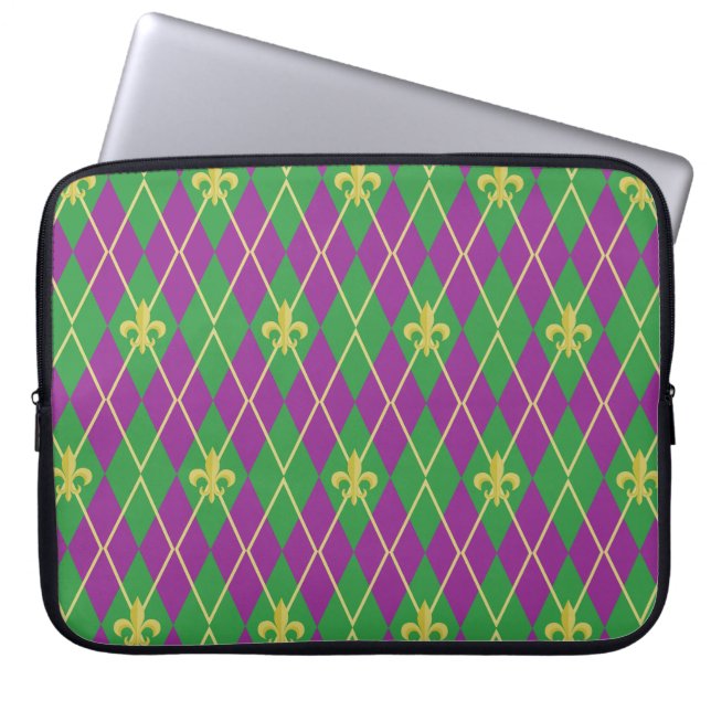 Carnival Argyle Laptop sleeve (Framsidan)