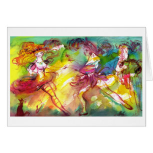 CARNIVAL BALLET / Venetian Masquerada,Dance,Music Hälsningskort