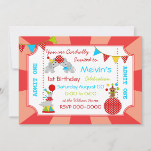 Carnival Biljett Party! Inbjudningar