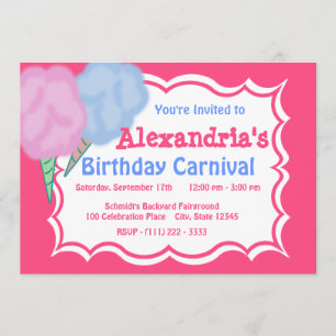 Carnival Birthday Inbjudningar