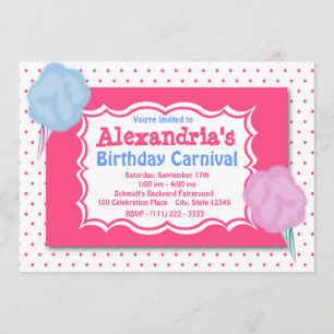 Carnival Birthday Inbjudningar