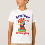 Carnival Brother of the First Birthday Boy T Shirt<br><div class="desc">Grattis till baby första födelsedag med denna speciella t-shirt,  speciell och personlig-design</div>