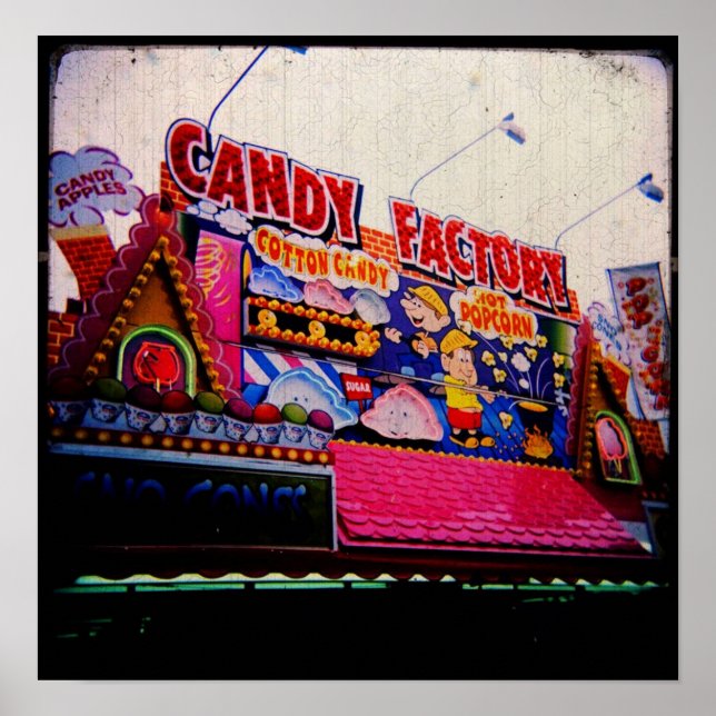 Carnival Candy Factory Photographic Print Poster (Framsidan)
