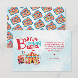 Carnival Circus Baby Shower - tackkort Tack Kort