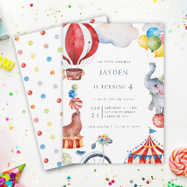 Carnival Circus Barns födelsedag Inbjudningar