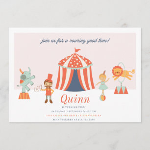 CARNIVAL CIRCUS BARNS FÖDELSEDAG INVITATION inbjud Inbjudningar