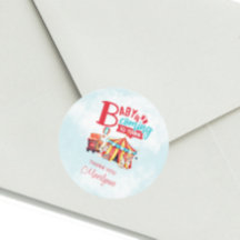 Carnival Circus Festival Baby Shower-dekal