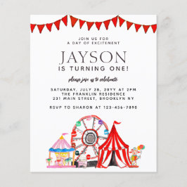 Carnival Circus Tält Ferris Wheel Party Birthday I