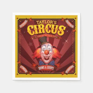 Carnival Closed ADD NAMN Big Top Family Circus Sho Pappersservett