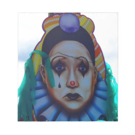 Carnival Clown Design Anteckningsblock