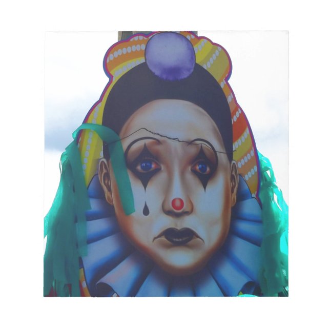 Carnival Clown Design Anteckningsblock (Framsida)