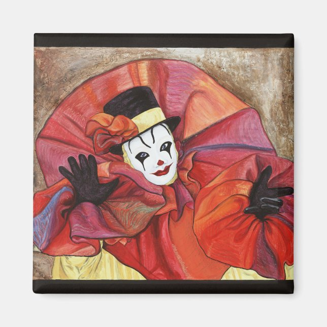 Carnival Clown Magnet (Framsidan)