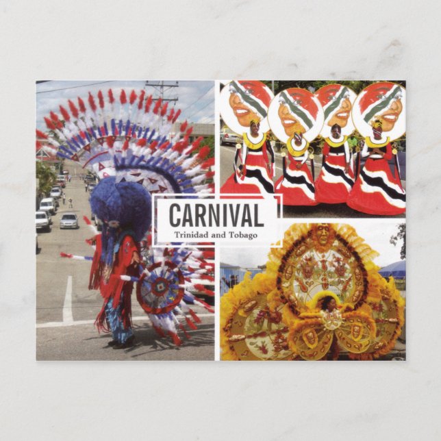 Carnival Collage (Multi-view) vykort (Framsida)
