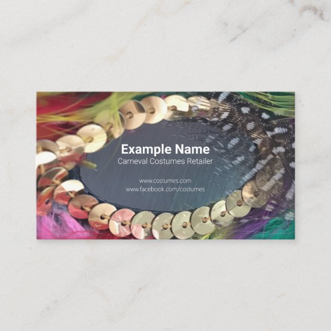 Carnival Costumes Retail eller Designer Visitkort (Framsida)