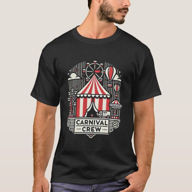 Carnival Crew Circus Personal Costume Circus Party T Shirt (Framsida)