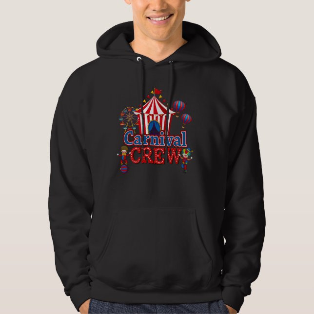 Carnival Crew Funny Circus Personal Costume Circus Hoodie (Framsida)
