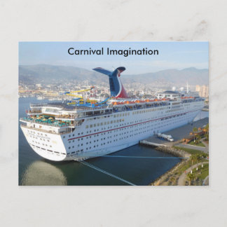 Carnival Cruise Frakt Post Card Vykort