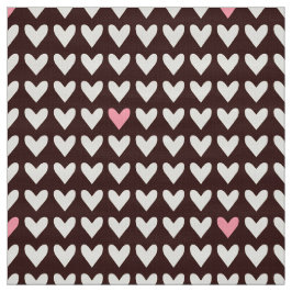 CARNIVAL - Cute Rosa Valentine Hjärtar på Mod Brow Tyg