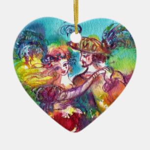 CARNIVAL DANCE BLUE SAPPHIRE HEART JULGRANSPRYDNAD KERAMIK