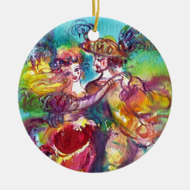 CARNIVAL DANCE JULGRANSPRYDNAD KERAMIK (Framsidan)