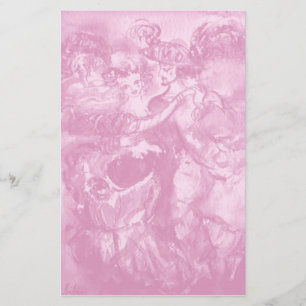 CARNIVAL DANCE,soft antique rosa Brevpapper