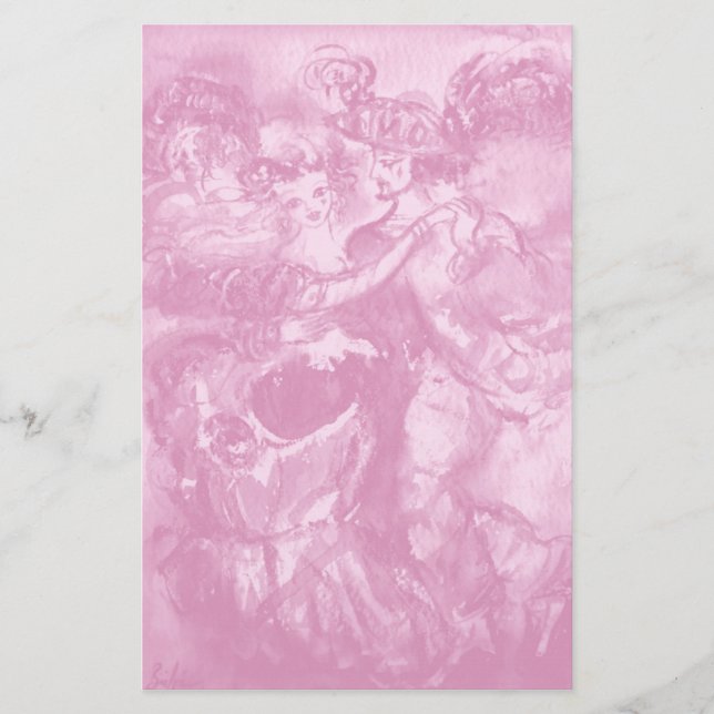 CARNIVAL DANCE,soft antique rosa Brevpapper (Framsida)