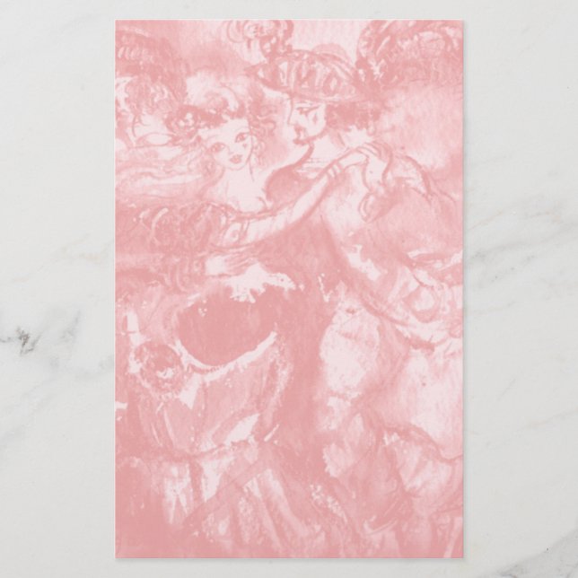 CARNIVAL DANCE,soft antique rosa Brevpapper (Framsida)