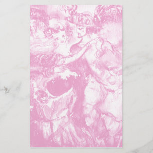 CARNIVAL DANCE ,soft  pink white Brevpapper