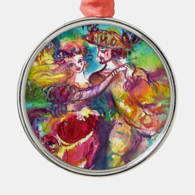 CARNIVAL DANCE / Venetian Masquad Julgransprydnad Metall (Framsidan)