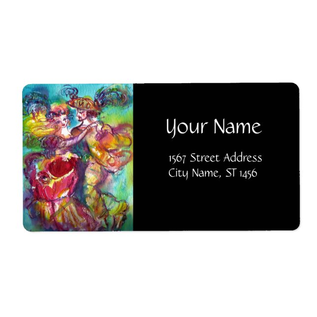 CARNIVAL DANCE Venetian MasqueraBoll Fraktsedel (Framsidan)